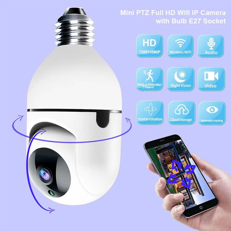 Bulb Shaking Head Machine Yilot APP Wireless WIFI Camera